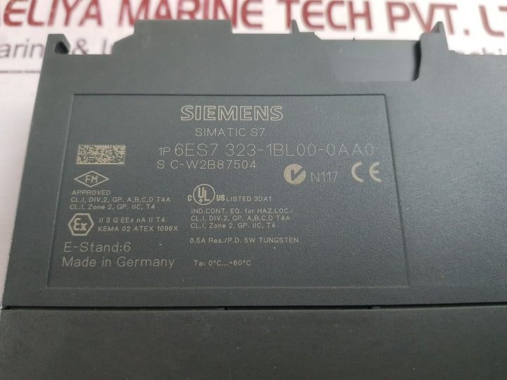 Siemens 6Es7 323-1Bl00-0Aa0 Digital Module 60°C