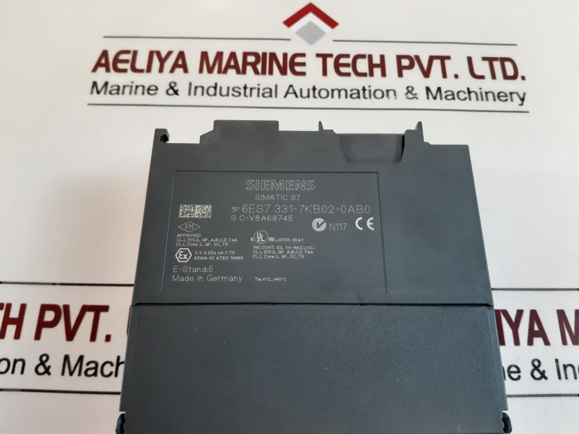 Siemens Simatic S7 6Es7 331-7Kb02-0Ab0 Analog Input Module E-stand:5