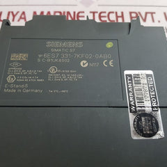 Siemens 6Es7 331-7Kf02-0Ab0 Input Module Ai 8X12Bit