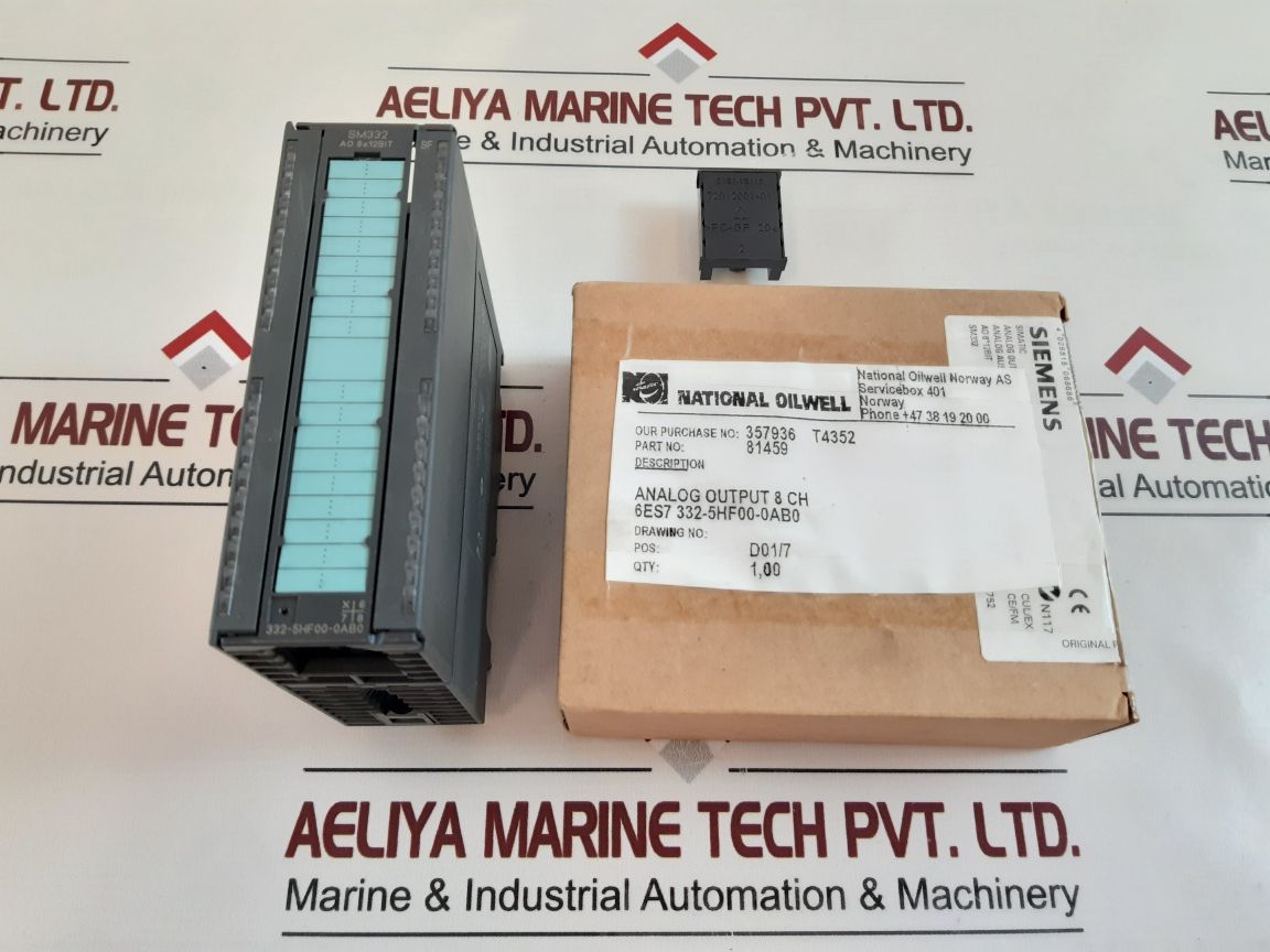 Siemens Simatic S7 6Es7 332-5Hf00-0Ab0 Analog Output Module