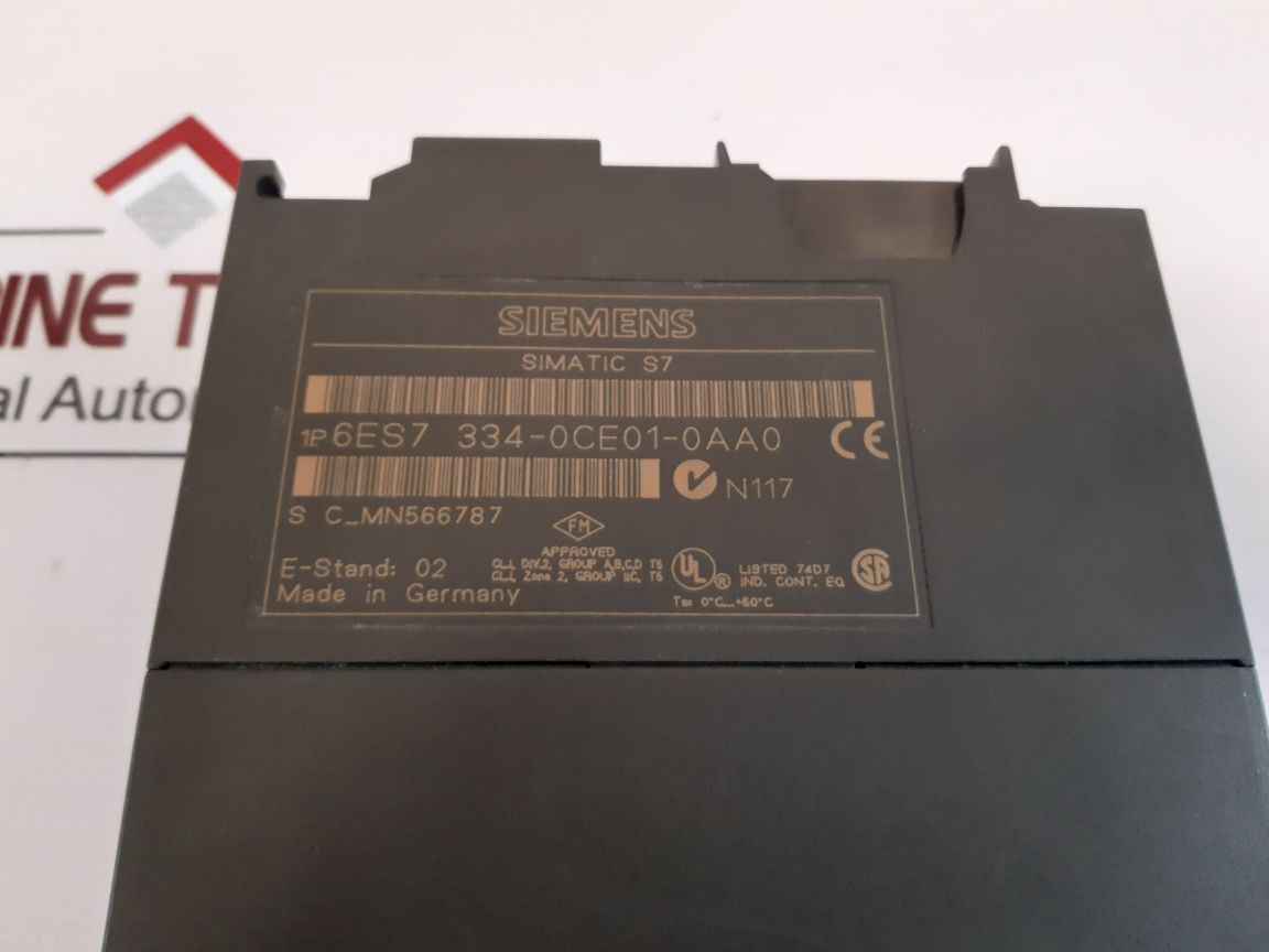 Siemens 6Es7 334-0Ce01-0Aa0 Analog Module E-stand.02