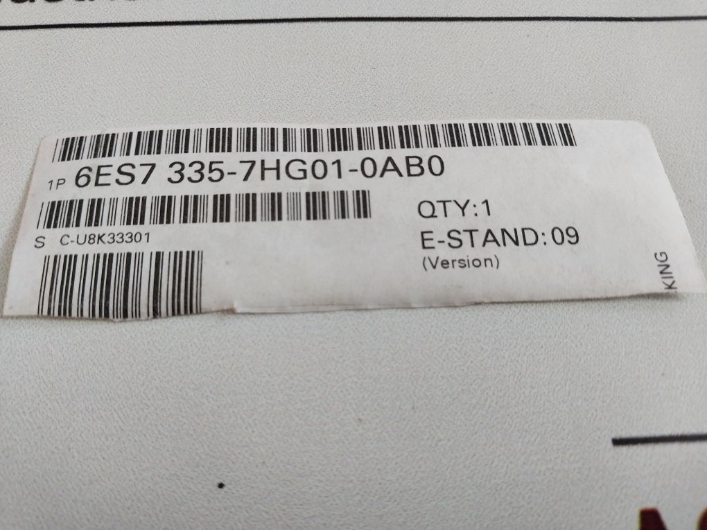 Siemens 6Es7 335-7Hg01-0Ab0 Analog I/O Module