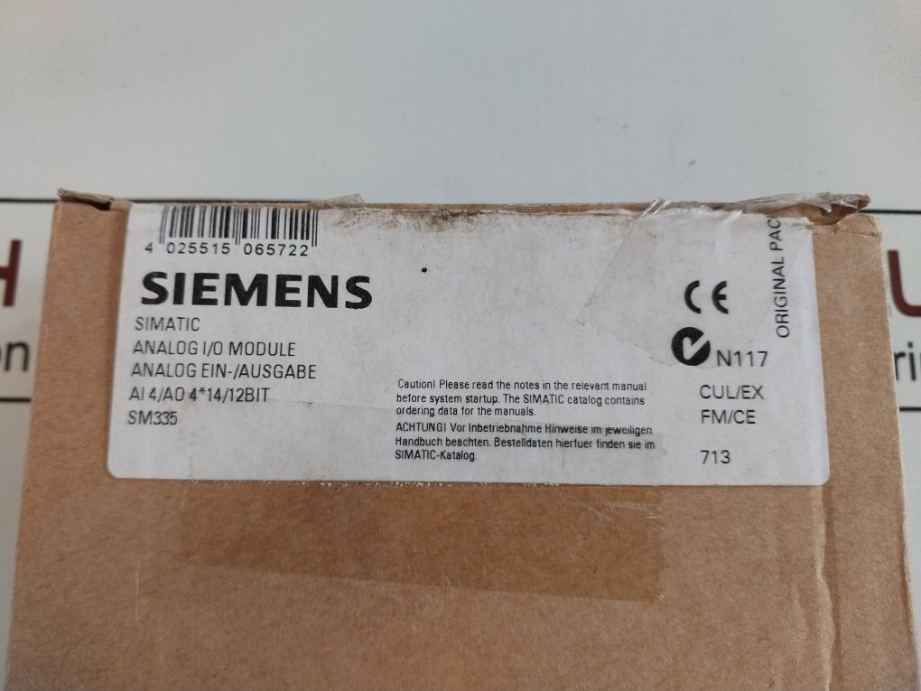 Siemens 6Es7 335-7Hg01-0Ab0 Analog I/O Module