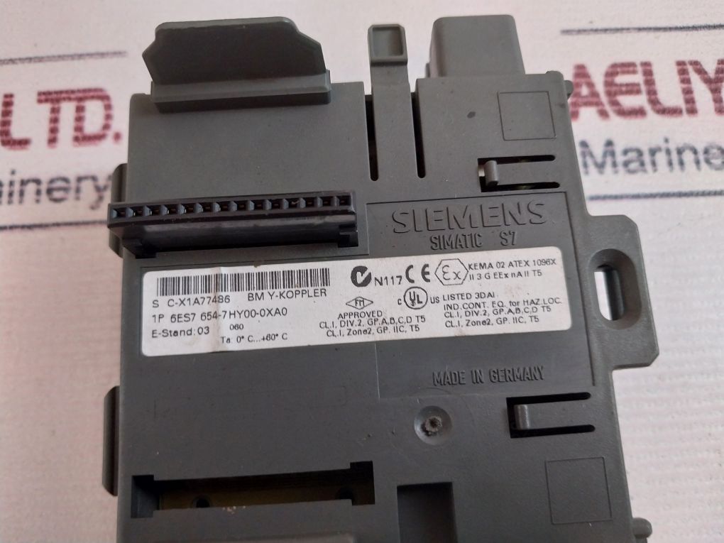 Siemens 6Es7 654-7Hy00-0Xa0 Bus Module