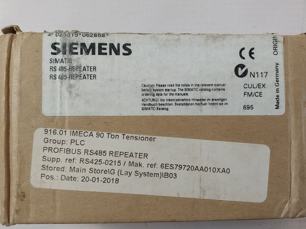 Siemens 6Es7 972-0Aa01-0Xa0