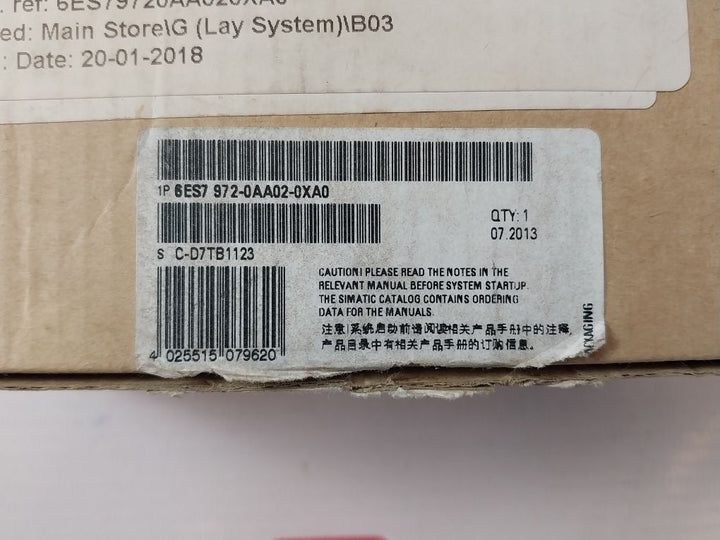 Siemens 6Es7 972-0Aa02-0Xa0