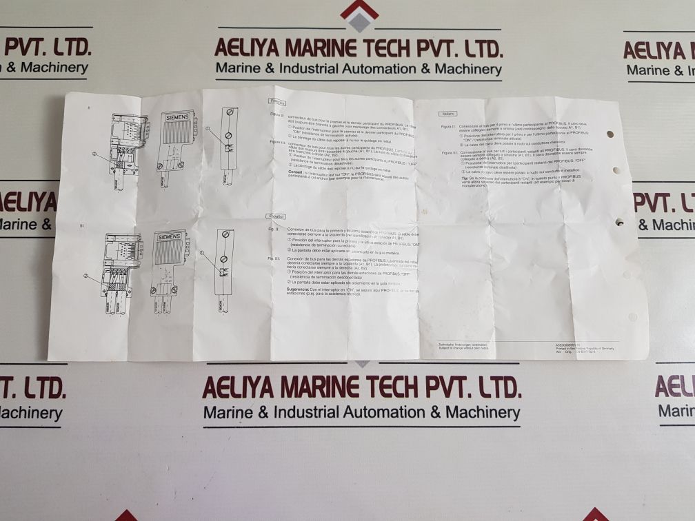 Siemens 6Es7 972-0Ba12-0Xa0 Profibus Connector E-stand: 03