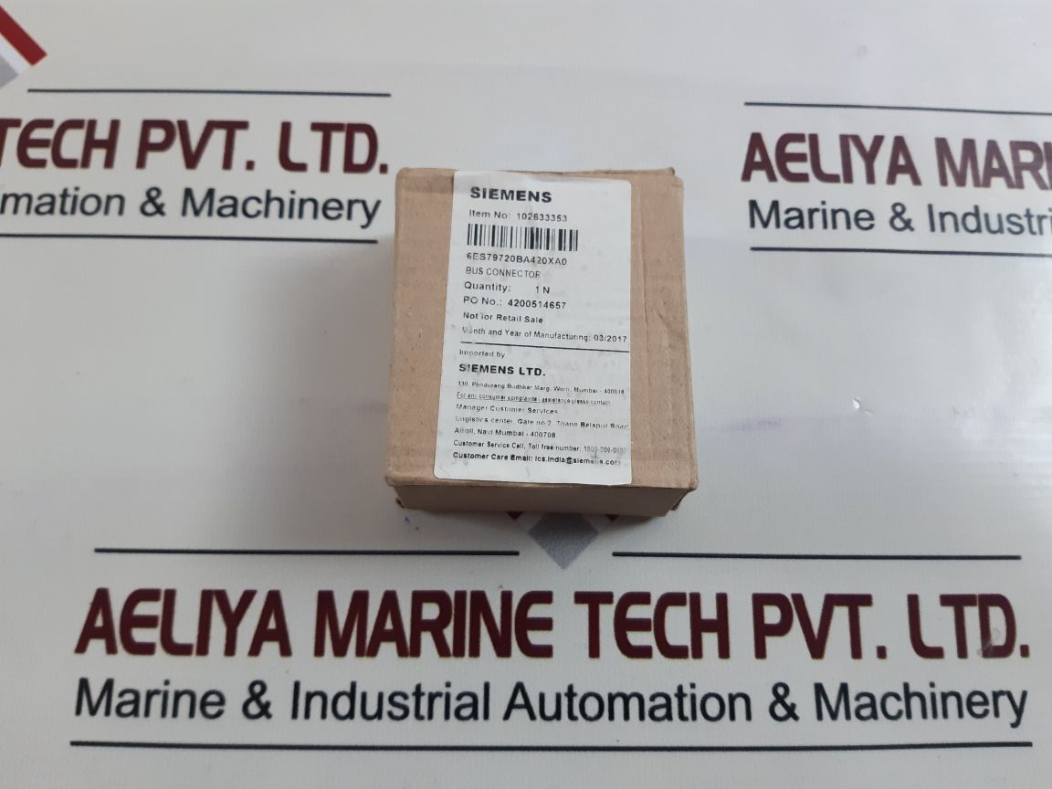 Siemens 6Es7 972-0Ba42-0Xa0 Bus Connector
