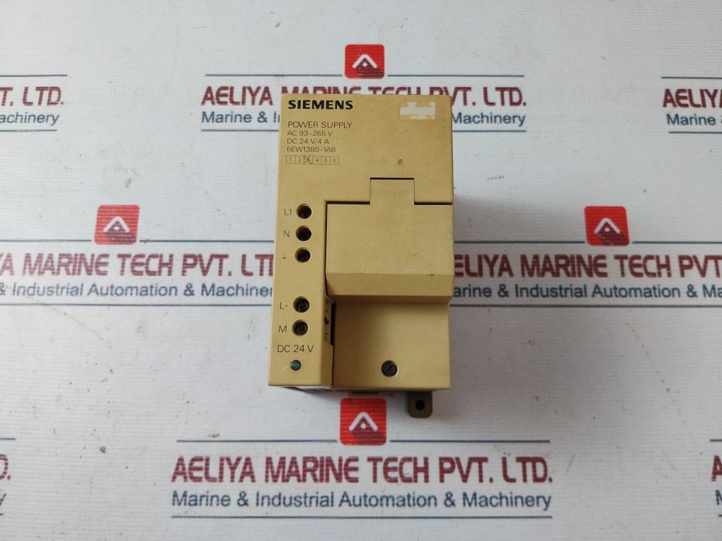 Siemens 6Ew1380-1Ab Power Supply Dc 24V/4A