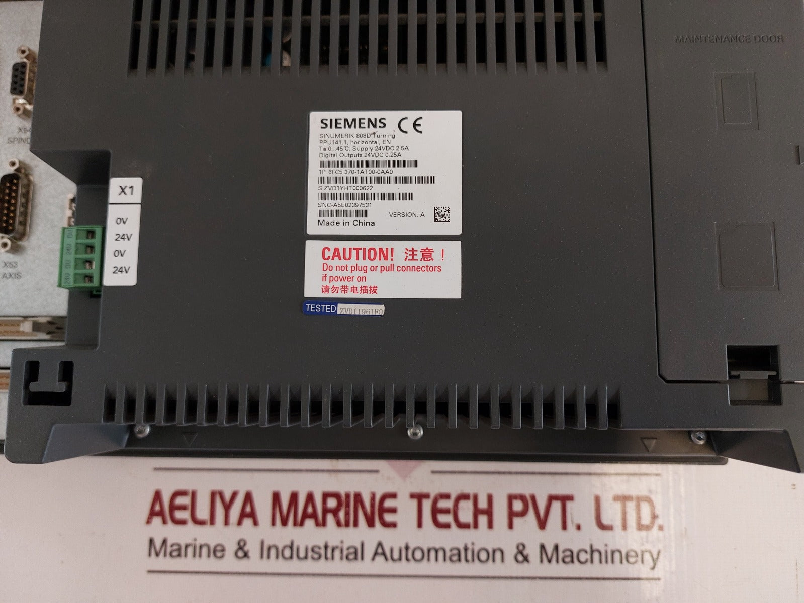 Siemens 6Fc5 370-1At00-0Aa0 Sinumerik 808D Turning Panel