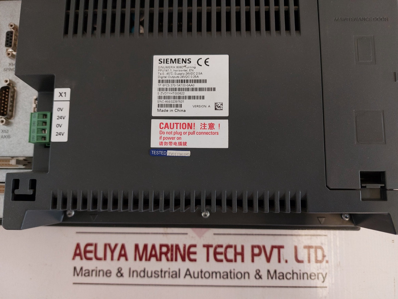 Siemens 6Fc5 370-1At00-0Aa0 Sinumerik 808D Turning Panel