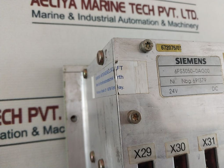 Siemens 6Fs3050-0Ag00 Control Unit (Not Working)