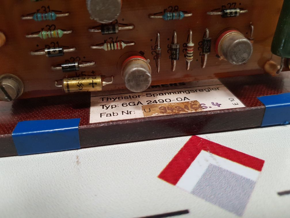 Siemens 6Ga 2490-0A Thyristor Voltage Regulator