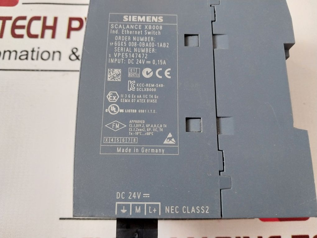 Siemens 6Gk5 008-0Ba00-1Ab2 Ethernet Switch