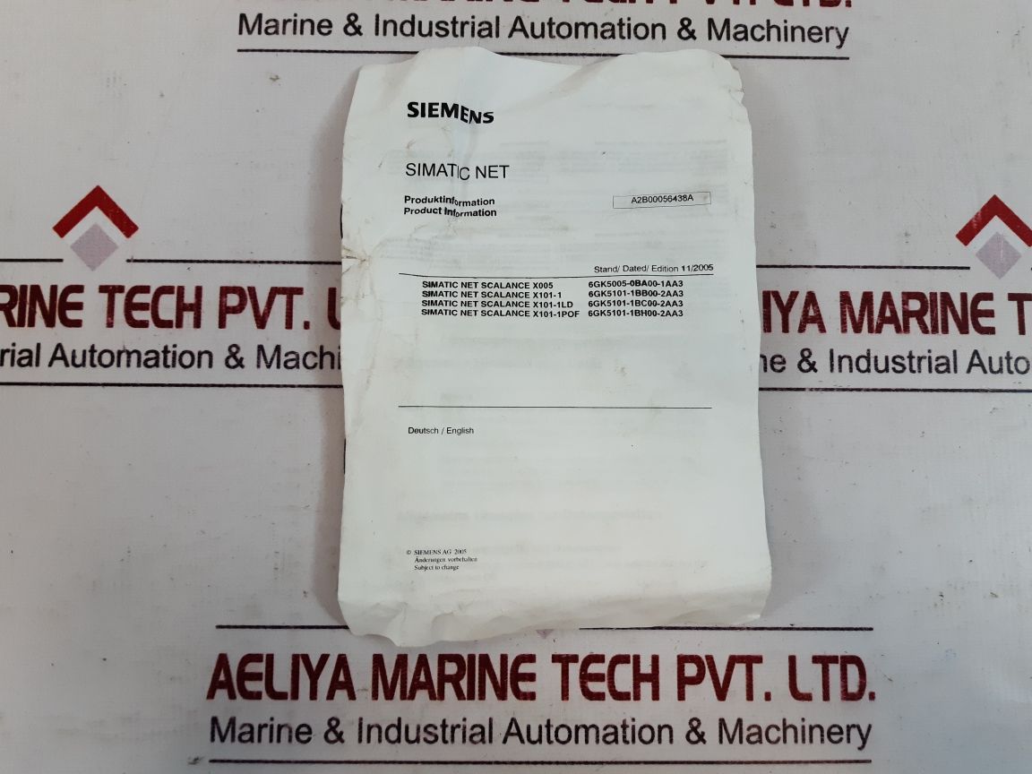 Siemens 6Gks005-0Ba00-1Aa3 Ethernet Switch