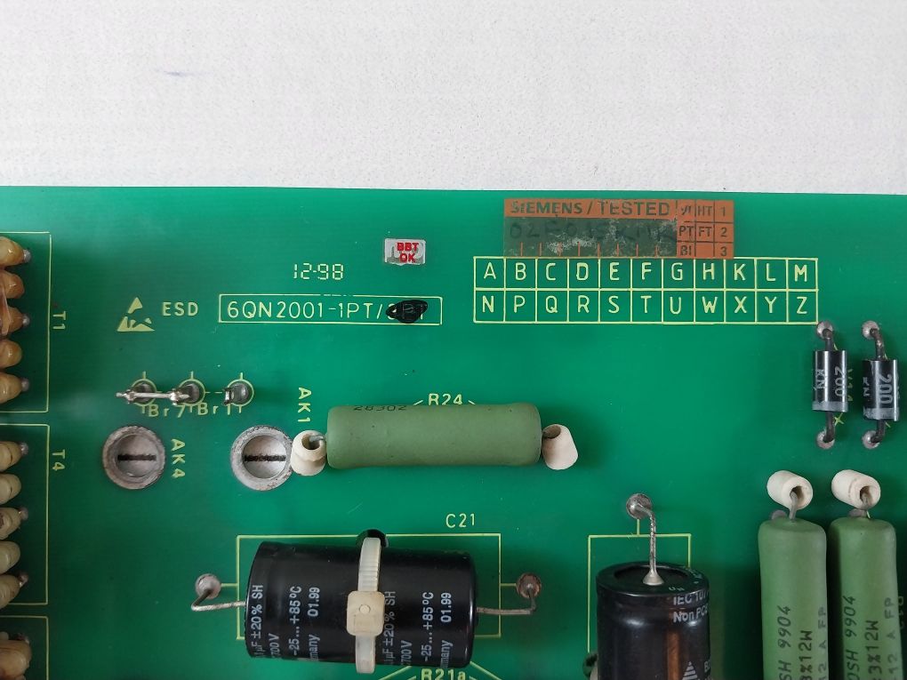 Siemens 6Qn2001-1Pt Printed Circuit Board