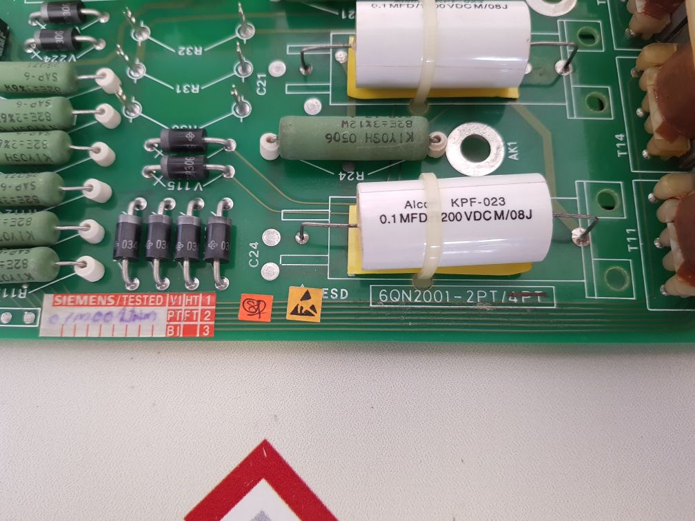Siemens 6Qn2001-2Pt Pcb Card