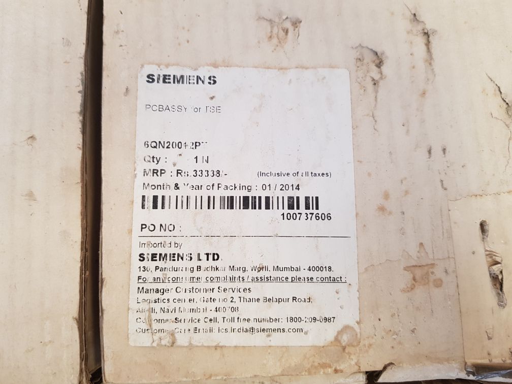 Siemens 6Qn2001-2Pt Pcb Card