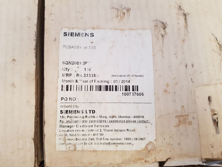 Siemens 6Qn2001-2Pt Pcb Card