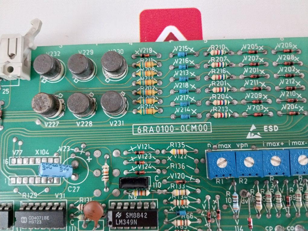 Siemens 6Ra0100-0Cm00 Control Board
