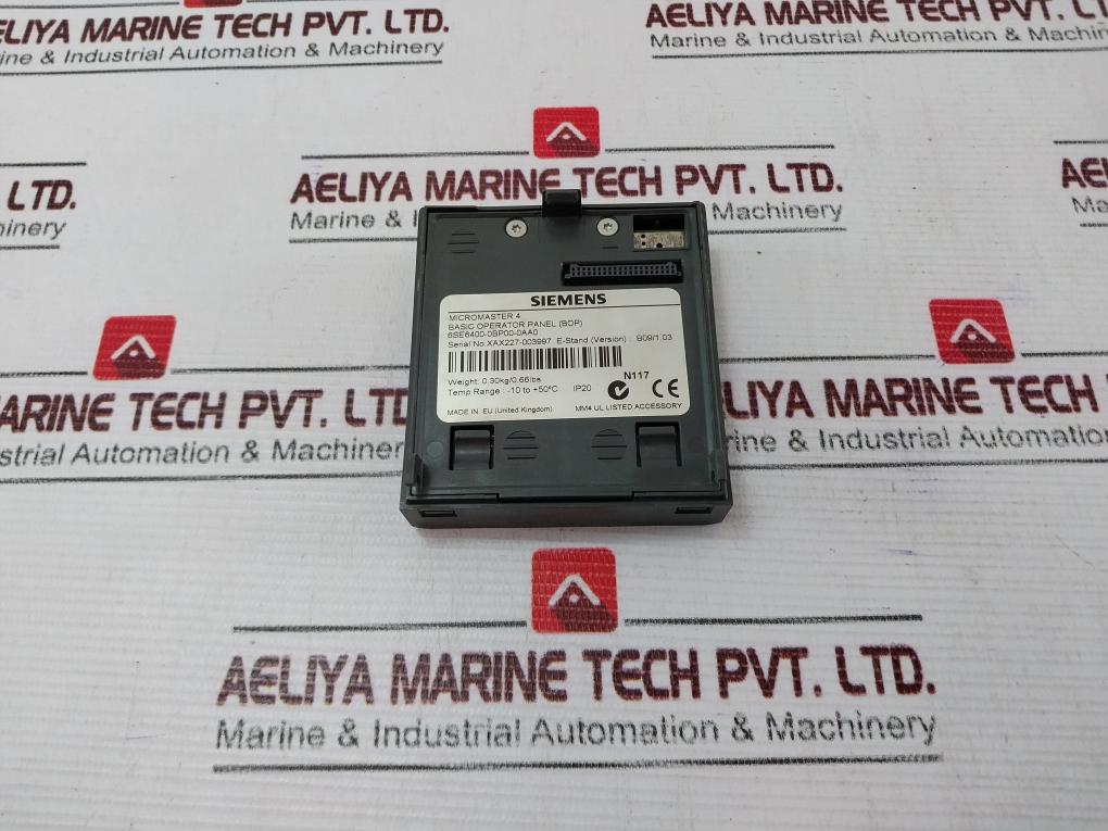 Siemens 6Se6400-0Bp00-0Aa0 Basic Operator Panel (Bop)