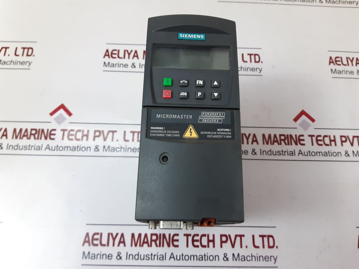 Siemens 6Se6420-2Ab17-5Aa1 Inverter E-stand(Version) D01/1.18