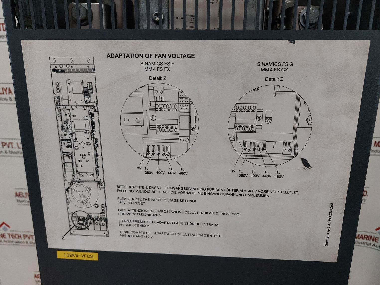 Siemens 6Se6430-2Ud41-3Fa0 Micromaster 430 Frequency Inverter Plc Drive Speed