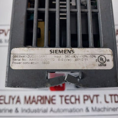 Siemens 6Se6440-2Ud21-5Aa1 Micromaster 440 Inverter