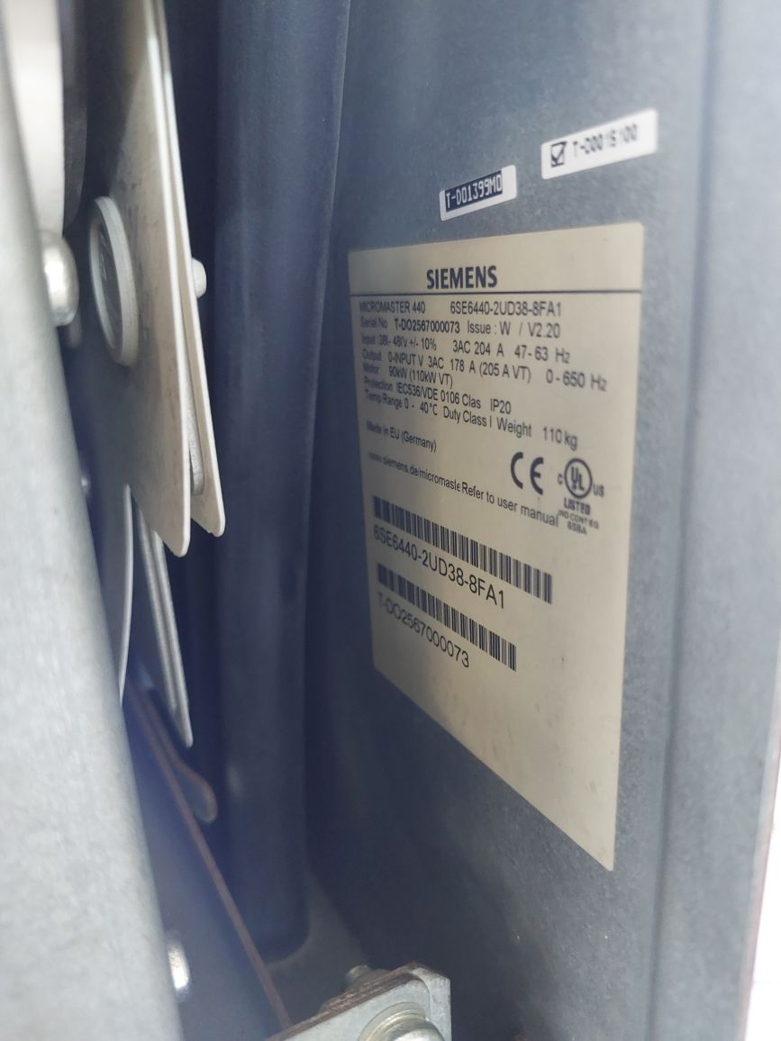 Siemens 6Se6440-2Ud38-8Fa1 Micromaster 440 Drive