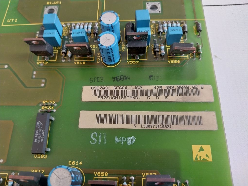 Siemens 6Se7031-6Fg84-1Jc2 Inverter Board