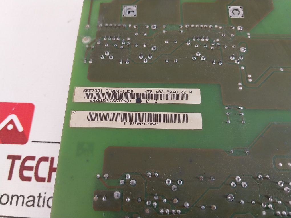 Siemens 6Se7031-6Fg84-1Jc2 Drive Control Board  