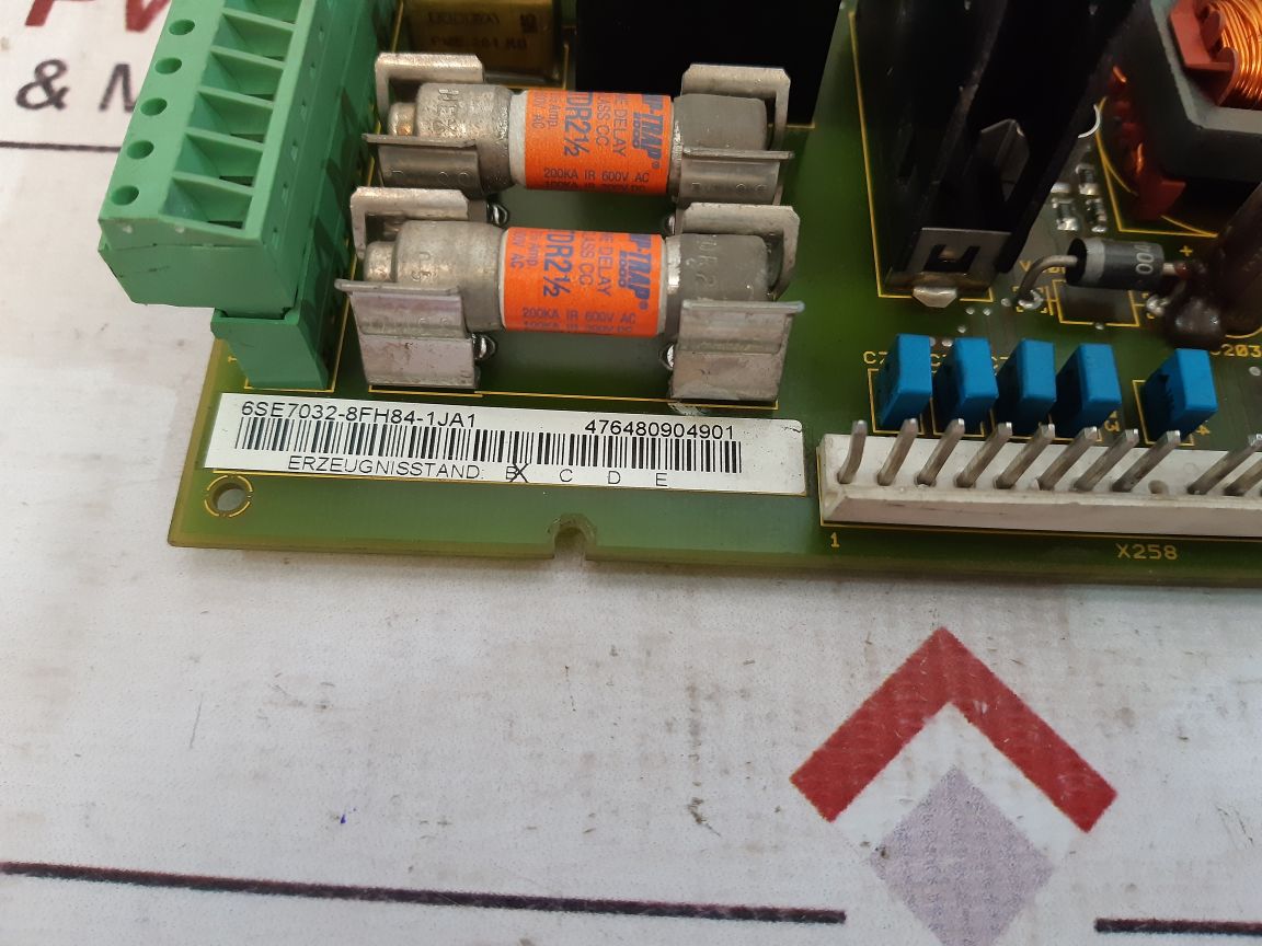 Siemens 6Se7032-8Fhh84-1Ja1 Power Supply Module