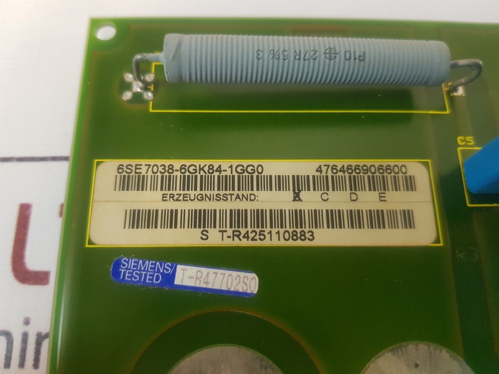 Siemens 6Se7038-6Gk84-1Gg0 Inverter Connection Module