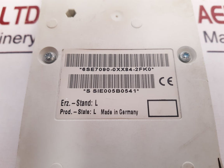 Siemens 6Se7090-0Xx84-2Fk0 Control Operator Panel
