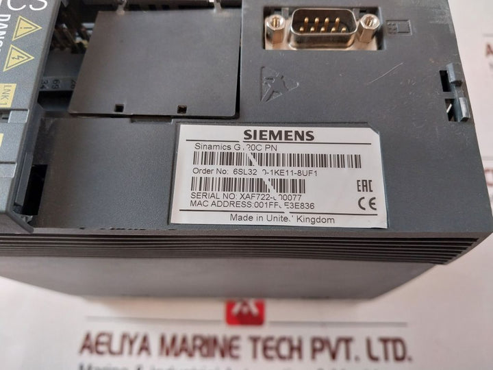 Siemens 6Sl3210-1 Ke11-8Uf1 Sinamics G120C Pn Frequency Converter