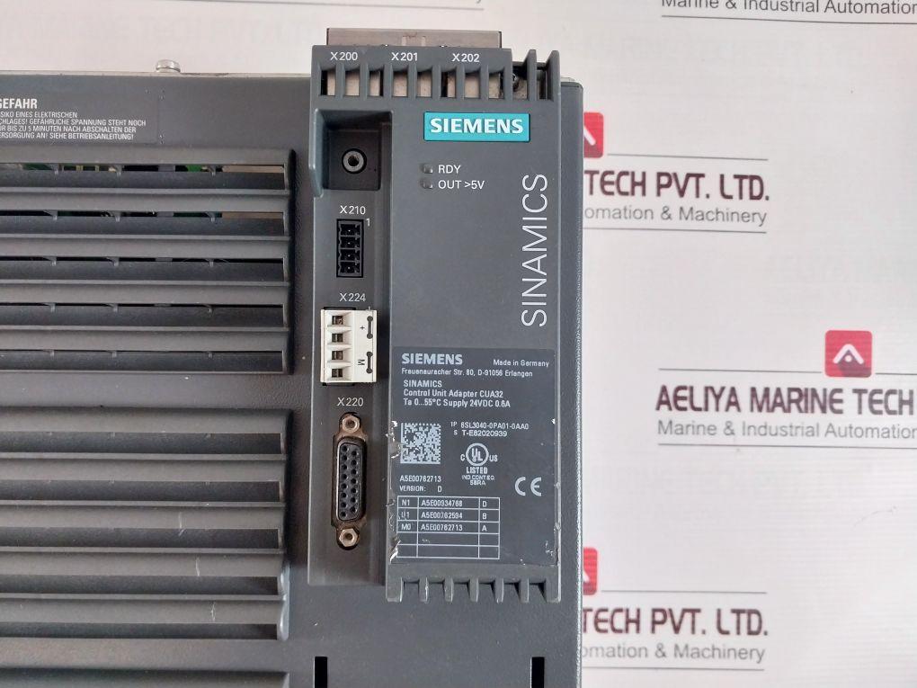 Siemens 6Sl3210-1Se26-0Ua0 Inverter Drive Power Module 340