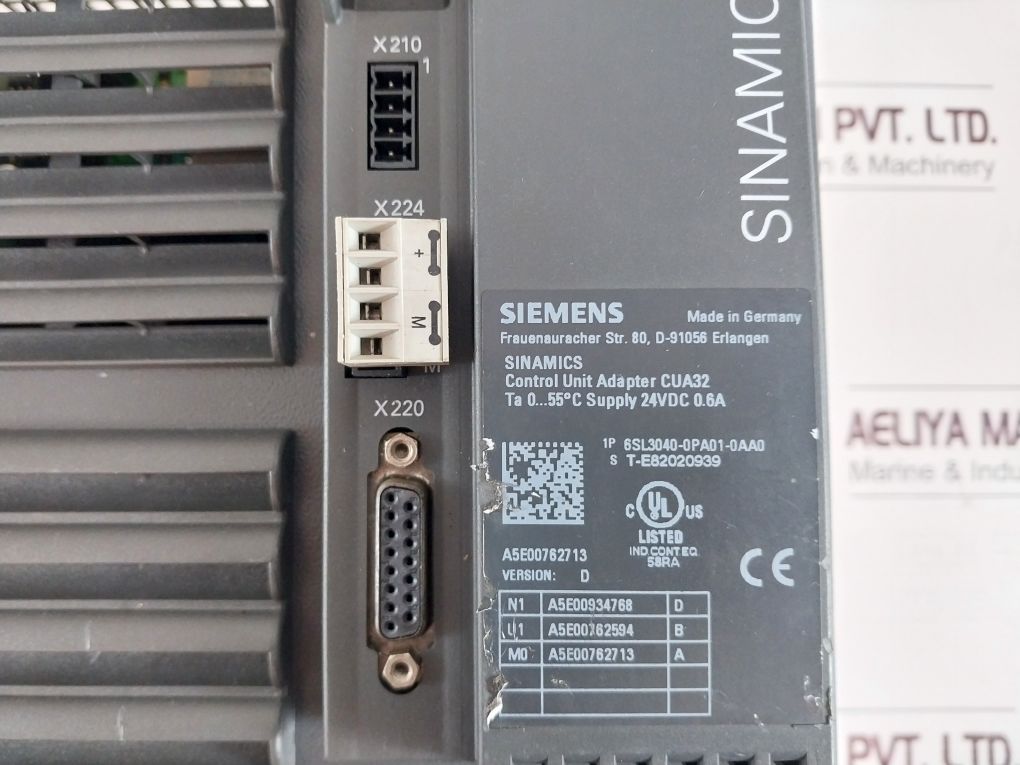 Siemens 6Sl3210-1Se26-0Ua0 Inverter Drive Power Module 340