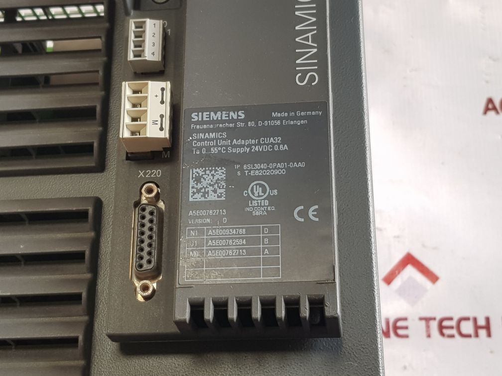 Siemens 6Sl3210-1Se31-0Ua0 Sinamics Power Module 340 With 6Sl3040-0Pa01-0Aa0