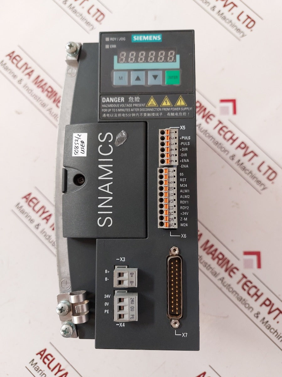 Siemens 6Sl3210-5Cc14-0Ua0 Sinamics V60 Cpm60.1 Servo Drive