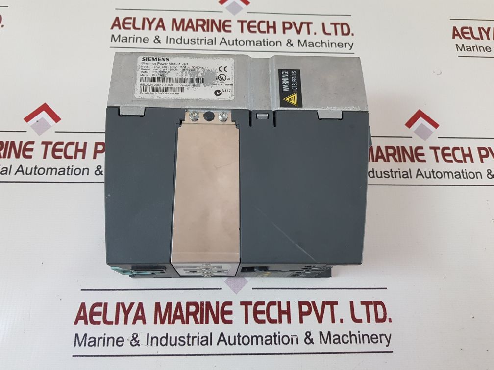 Siemens 6Sl3224-0Be17-5Ua0 Sinamics Power Module 240