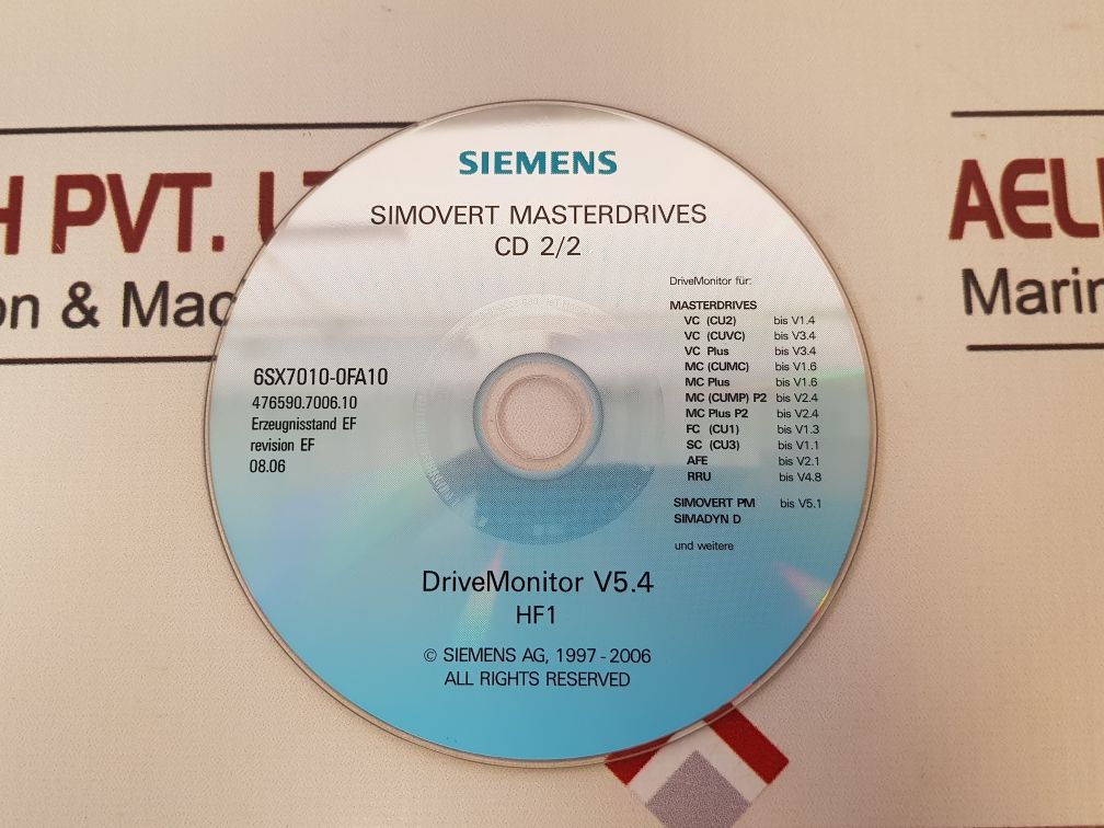 Siemens 6Sx7010-0Fa10 Simovert Masterdrives