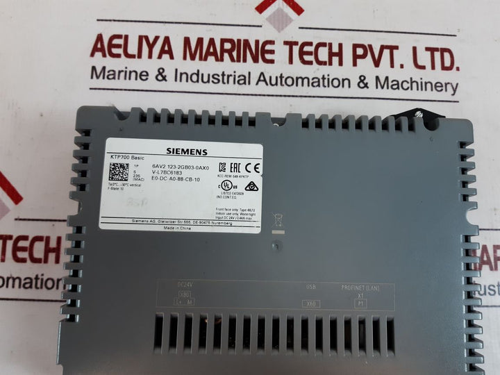 Siemens 6Av2 123-2Gb03-0Ax0 Simatic Hmi Panel