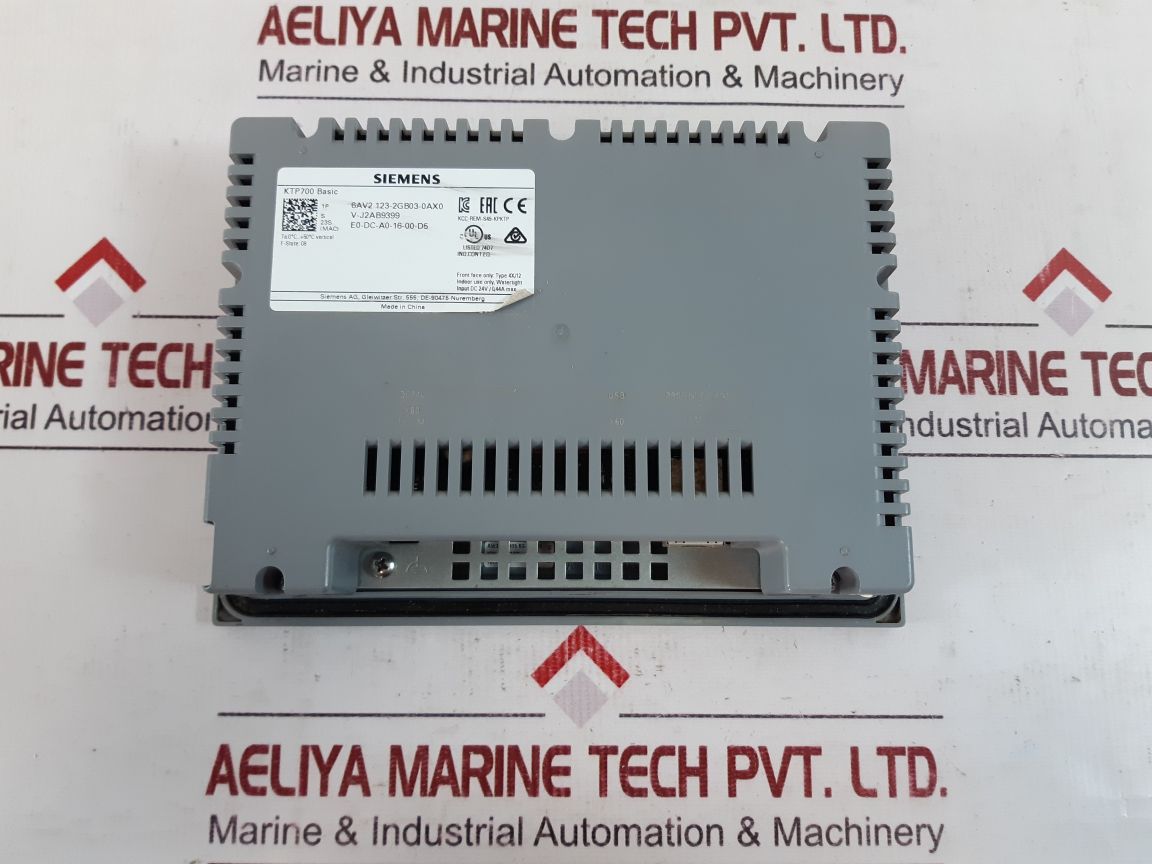 Siemens 6Va2 123-2Gb03-0Ax0 Simatic Hmi Panel 50°C