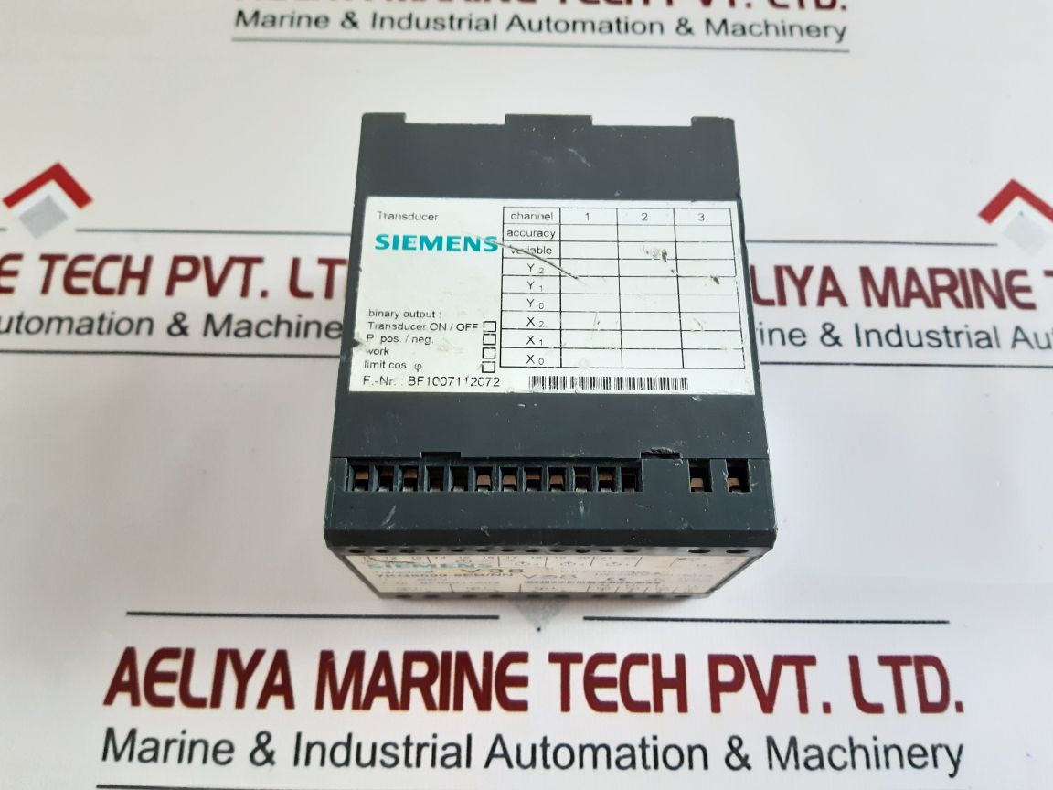 Siemens 7Kg6000-8Eb/Nn Digital Transducer
