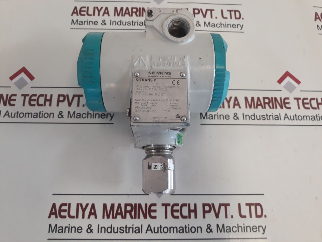 Siemens 7Mf4233-1Da10-1Ac7-z Pressure Transmitter