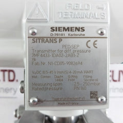 Siemens 7Mf 4433-1Da02-2Ab1-z Differential Pressure Transmitter