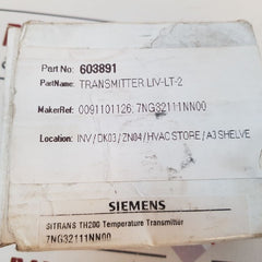 Siemens 7Ng3211-1Nn00 Temperature Transmitter Sitrans Th200