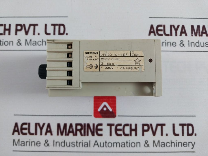 Siemens 7Pr2210-1Gf Time Delay Relay 2-60S