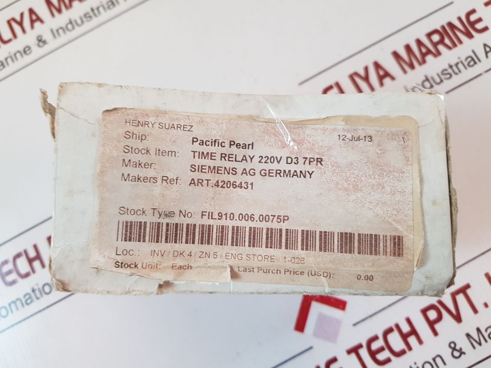 Siemens 7Pr41 Time Relay 7Pr4140-6Pm00 220V