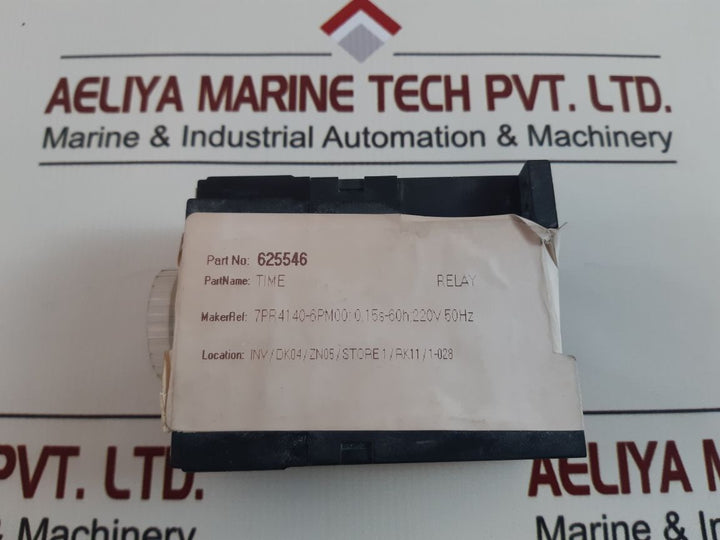 Siemens 7Pr4140-6Pm00 Time Relay 625546